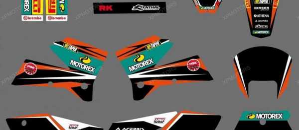 Kit déco XPARTS KTM EXC/EXCF 05-07 KTM SX/SXF 05-06. Kit déco XPARTS KTM EXC/EXCF 05-07 KTM SX/SXF 05-06. Crédits : ©EMX