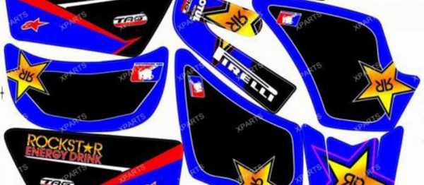 Kit déco XPARTS YAMAHA PW 50 90-18. Crdits : ©EMX