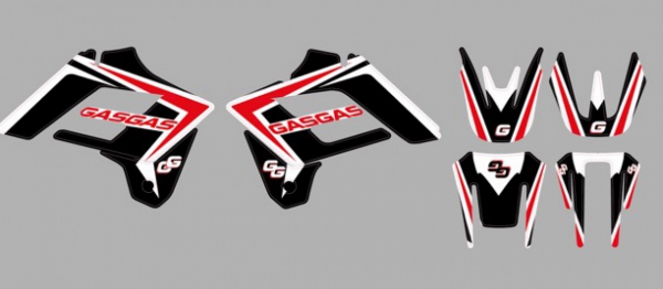 Kit déco PROSTIK GASGAS EC 01-06. Kit déco PROSTIK GASGAS EC 01-06. Crédits : ©accessoires-moto-enduro-cross.fr 2016