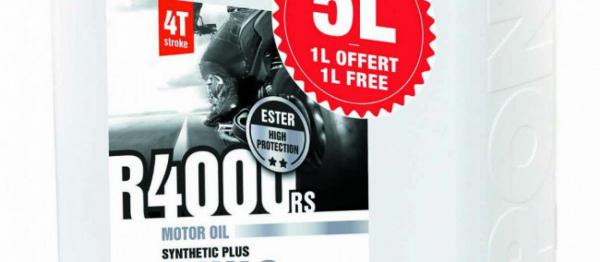 5L HUILE IPONE SEMI-SYNTHETIQUE R4000 RS 10W40. 5L HUILE IPONE SEMI-SYNTHETIQUE R4000 RS 10W40. Crédits : ©accessoires-moto-enduro-cross.fr 2018