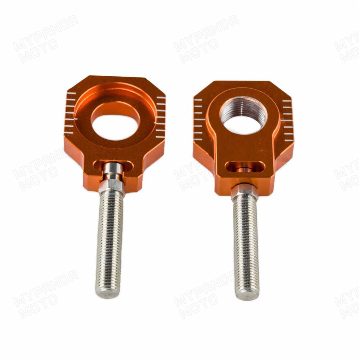 Tendeurs De Chaîne SCAR Orange Pour KTM SX/SXF 85-450 (2002-2014) - Aluminium Anodisé