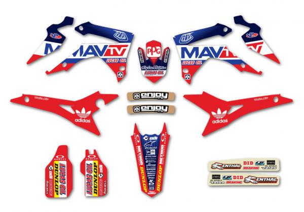 KIT DECO REPLICA TROY LEE DESIGN MA TV HONDA CRF 250 14-16 450 13-15. KIT DECO REPLICA TROY LEE DESIGN MA TV HONDA CRF 250 14-16 450 13-15. Crédits : ©accessoires-moto-enduro-cross.fr 2018